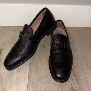 Salvatore Ferragamo Florence Men’s  Dress Shoes Leather Black Size 11E Great